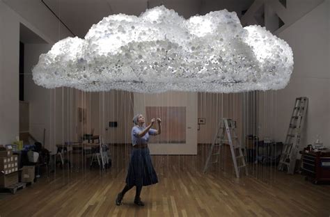 An Incandescent Cloud Sculpture Lights Up Overhead Clouds Sculpture Creators Project