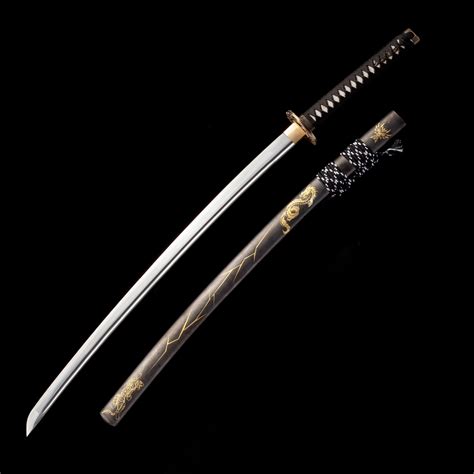 Black Dragon Katana Handmade Japanese Katana Sword High Manganese