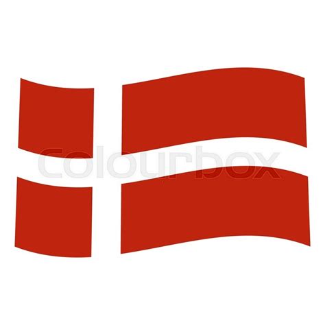 Denmark Flag Flag Stock Vector Colourbox