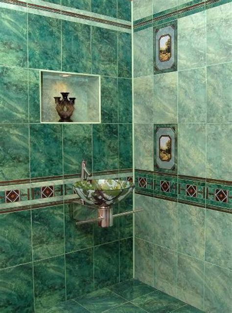 30 Green Marble Bathroom Tiles Ideas And Pictures