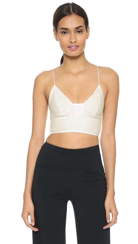 Lyst Narciso Rodriguez Asymmetric Top In White
