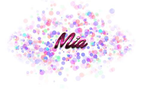 Mia Name Logo Logodix