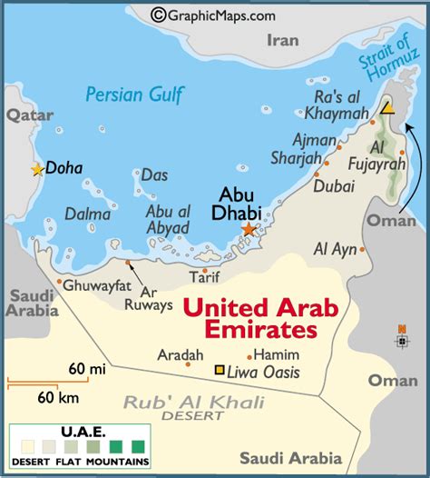 Ras Al Khaimah Map United Arab Emirates