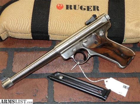ARMSLIST For Sale 1990 Ruger Mark II Target Stainless 22 Lr Pistol