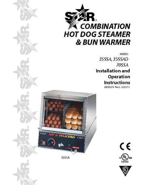 Star 35ssa Stainless Steel 170 Capacity Hot Dog Electric