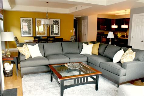 Pin By Tonia Todd On Porfolio Gray And Gold Living Room And Dining