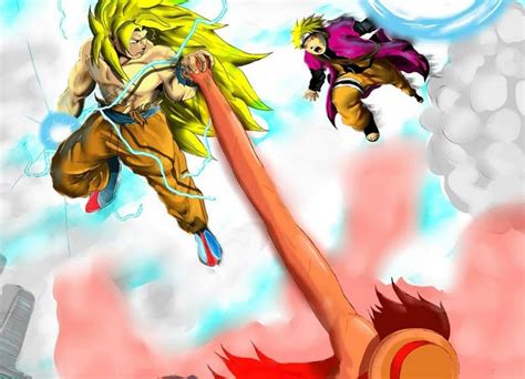 Image Goku Vs Luffy Naruto 130187 1 Fcoc Vs Battles Wiki
