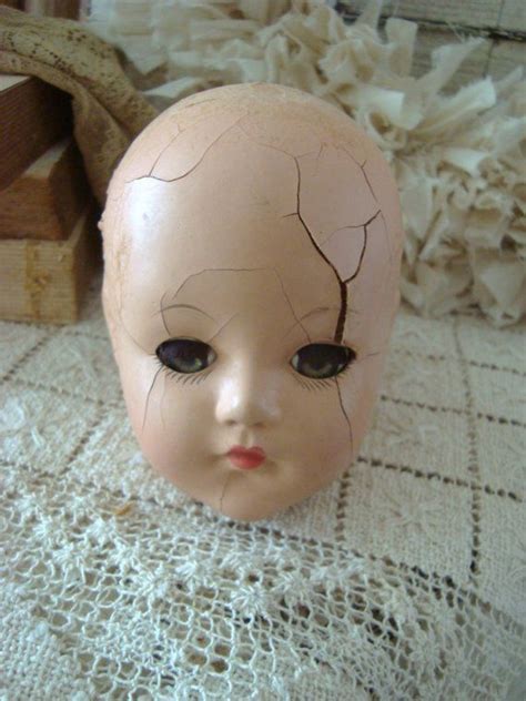 Vintage Cracked Weird Doll Head Etsy Porcelain Dolls Value