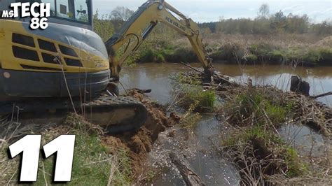 Beaver Dam Removal With Excavator No11 Beaver Dam Vs Excavator Youtube