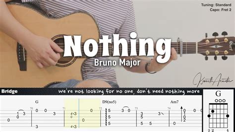 nothing bruno major chord