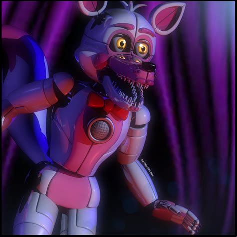 Funtime Foxy Is Ready For His Showtime Fivenightsatfreddys Funtime Foxy Fnaf Drawings