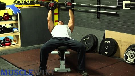 Decline dumbbell, decline flyes and cable cross overs are the closest movements in mimicing the actual function of the pectorial muscle which is is to bring the humerus across the chest. Chest Dumbbell Flyes Front - YouTube