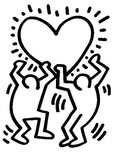 Explore 623989 free printable coloring pages for you can use our amazing online tool to color and edit the following keith haring coloring pages. vriendschap tekening - Google zoeken | Peintre, Keith ...