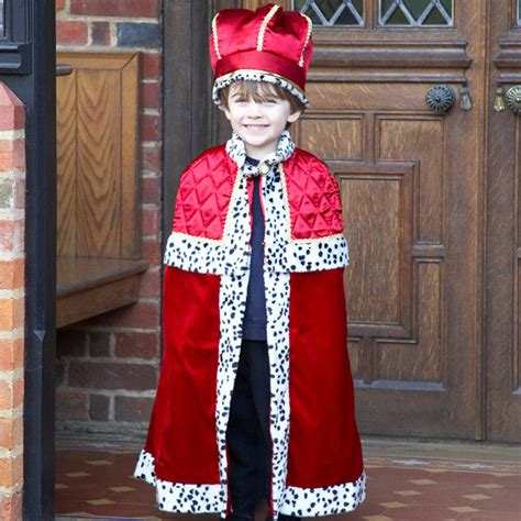 Childrens King With Crown Dress Up Costume Time To Dress Up