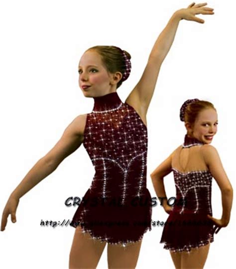 Girls Figure Ice Skating Dresses Graceful New Brand Figure