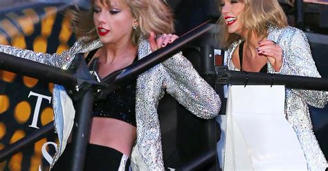 watch taylor swift suffer embarrassing fall after new year s eve show but recover like a true