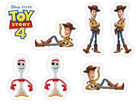 Sheriff Woody And Forky Toy Story 4 Free And Printable Sticker Template