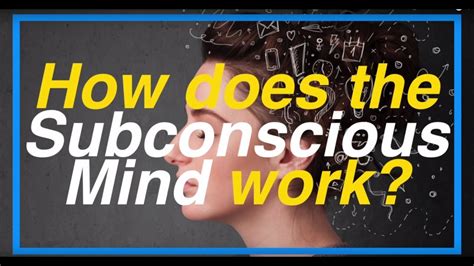 As i have indicated, the mind is not good for seeing life. How the Subconscious Mind Works - Part 1 - YouTube