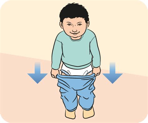 Toddler Using Potty Clipart