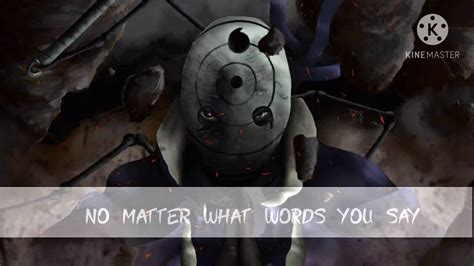 Obito Uchihas Words Nothing In My Heart Youtube