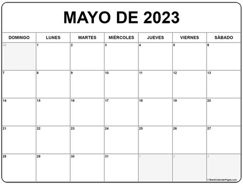 Calendario De Mayo 2023 Para Imprimir Gratis Reverasite