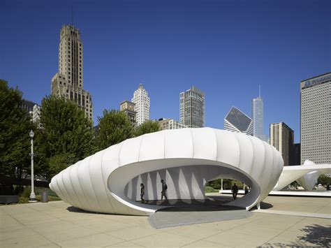Burnham Pavilion Zaha Hadid Architects Archdaily