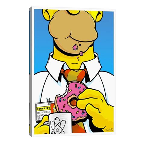 Ebern Designs Homer Simpson By Susana Paz Wrapped Canvas Graphic