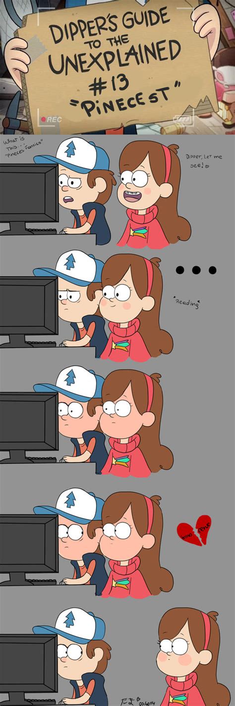 dipper s guide to de unexplained pinecest by kitsutama on deviantart gravity falls funny