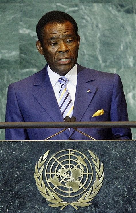 Teodoro Obiang Nguema Mbasogo President Of Equatorial Guinea