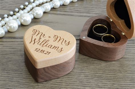 Wedding Ring Box Ring Bearer Ring Box Wodden Ring Box Personalized