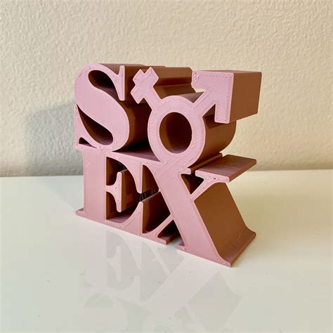 four 4 letter words sex by art g download free stl model