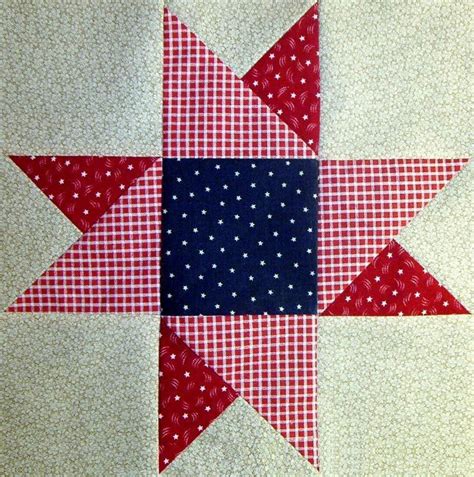 Starry Brights Twin Star 2 Craftsy Star Quilt Blocks Patriotic