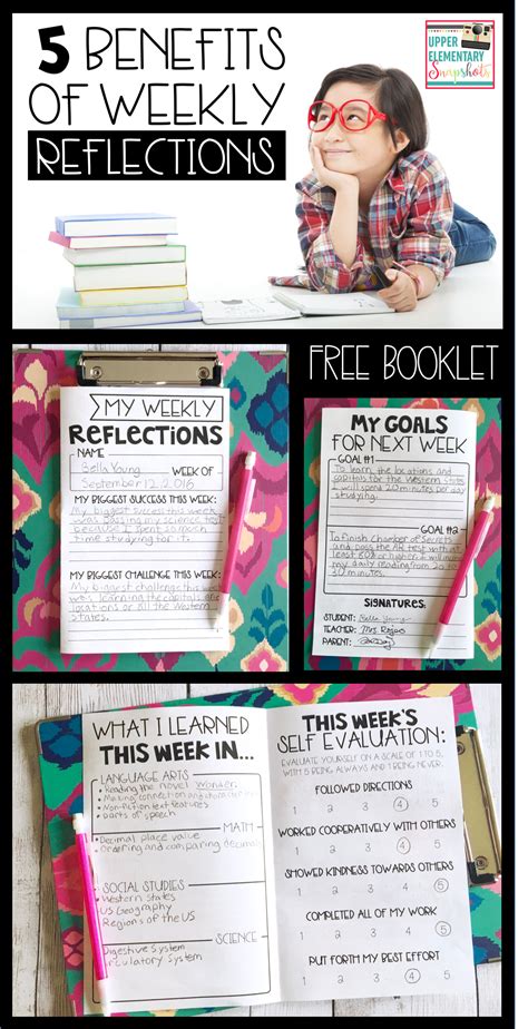 5 Benefits Of Weekly Reflections Student Reflection Elementary