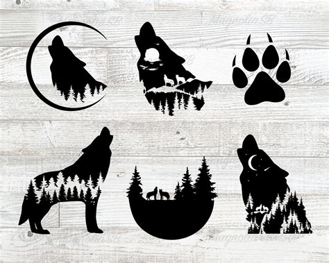 Digital Clip Art Digital Drawing Wolf Silhouette Great Wolf Lodge