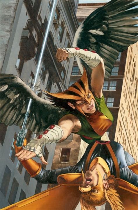 Hawkman Vs Hawkgirl By John Watsonhawkgirl Aka Shiera Sanders Hall