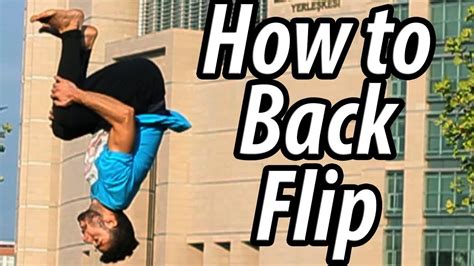 How To Backflip The Easy Way Back Flip Tutorial For Beginners Youtube