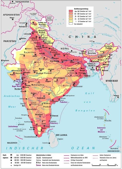 ˈɪndi̯ən) ist ein staat in südasien, der den größten teil des indischen subkontinents umfasst. Karten | bpb