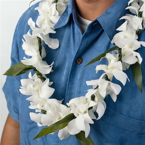Hawaiian Ti Leaf Mix With Orchid Lei In Honolulu Hi Watanabe Floral