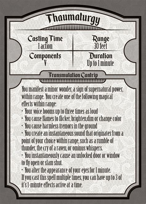 · d&d spell cards will save you time, give a visual reference of spells and hels every caster prepare spells. 5e Printable Spell Cards That are Inventive | Brad Website