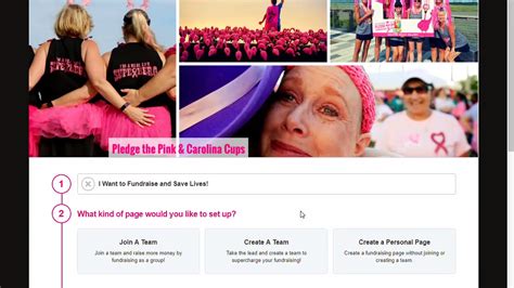 Pledge The Pink Set Up Your Fundraising Page Youtube