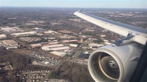 Landing In Charlotte Nc Clt American Airlines A321 Youtube