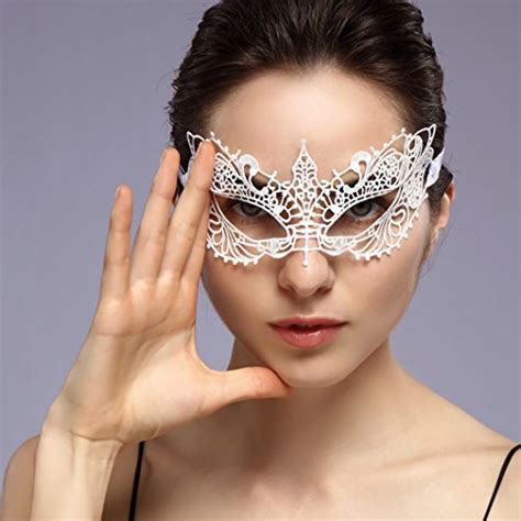 Duoduodesign Exquisite Lace Masquerade Mask Whitevenetiansoft