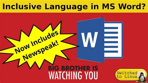 Microsoft Word Now Includes Newspeak Youtube