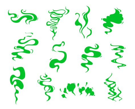 Green Bad Smell Cloud Stink Smoke Odor Toxic Gas 17127640 Vector Art