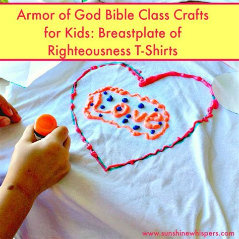 Armor Of God Bible Class Crafts For Kids Breastplate Of Righteousness