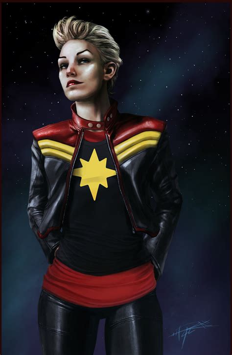 Fashion And Action Marvelous Monday Captain Marvel Art Gallery