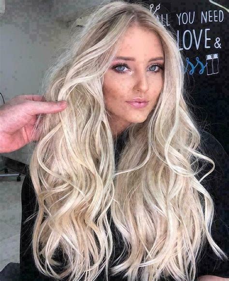Luxury Balayage Highlight Light Ash Platinum Blonde 100 Human Etsy Uk In 2022 Long Hair