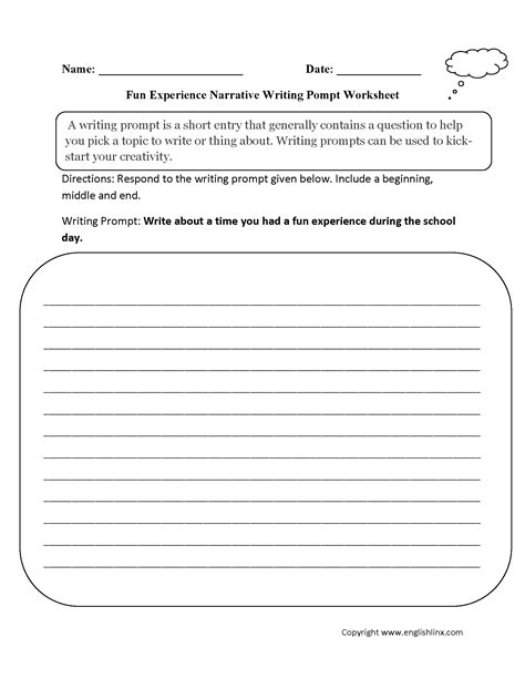 Narrative Point Of View Worksheets