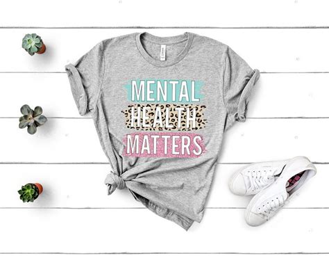 Mental Health Matters Shirt Mental Health Shirt Mental Etsy Uk