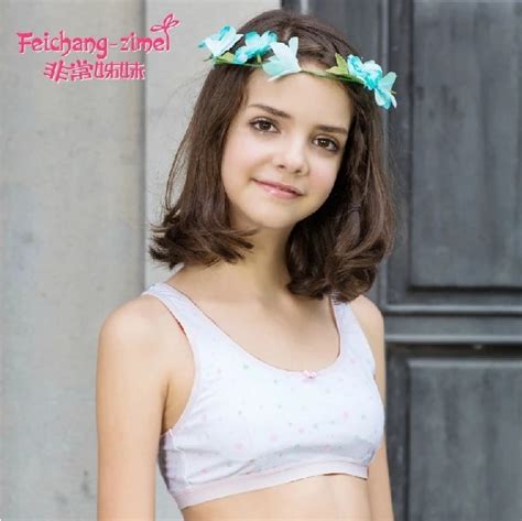 Promotionfree Shipping 2015 Fashion Sister Vest Design Training Bras For 9 To 12 Year Old